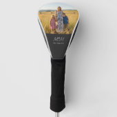 Moeder Sticht Modern Schrift Foto Golfheadcover (Voorkant)