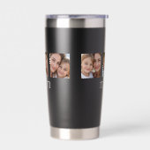 Moeder Sticht Modern Zwart 3 Foto Geïsoleerde Drinkbeker (Links)