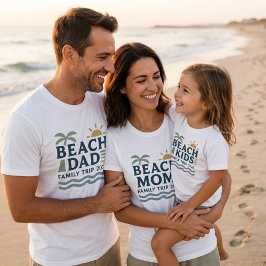 Moeder strand T-shirt familie vakantie T-shirt bij