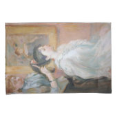 Moeder Styling Dochterhaar (door Berthe Morisot) Kussensloop (Voorkant-Rechts)