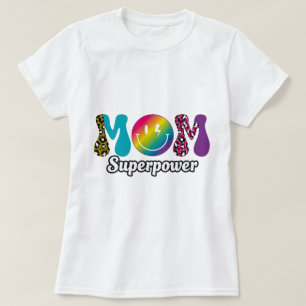 Moeder Superkracht Grafische Dames Tri-Blend T-Shi T-shirt
