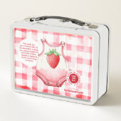 Moeder Survival Kit Aardbei Gingham Nieuw Baby Gif (Achterkant)