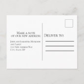 Moeder Swan Baby Cygnets Water Change of Address Aankondigingskaart (Achterkant)