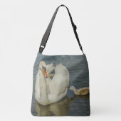 Moeder Swan en Baby Crossbody Tas (Achterkant)