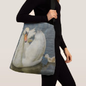 Moeder Swan en Baby Crossbody Tas (Dichtbij)