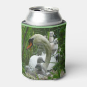 Moeder Swan met Koelbox voor baby's Blikjeskoeler (Blikje Voorkant)