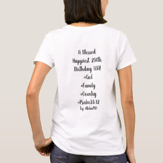 moeder T-shirt Gefeliciteerd 250e verjaardag VS!