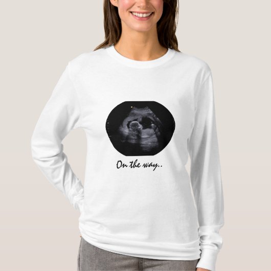 Moeder T-shirt met echografie afbeelding (Voorkant)