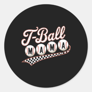 Moeder T-shirt voor speeldag familie Moederdag T-s Ronde Sticker