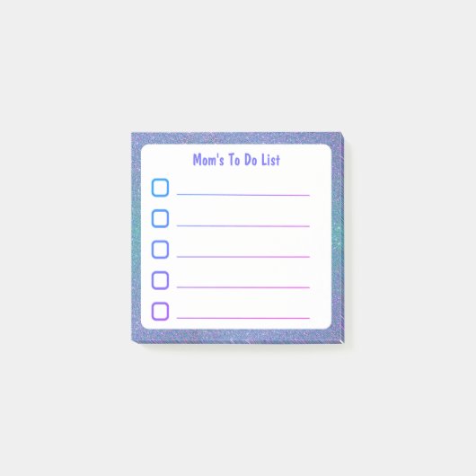 Moeder te doen lijst post-it® notes (Voorkant)