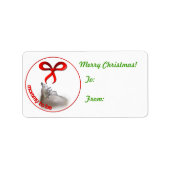 Moeder te zijn Geit Christmas Gift Label Sticker (Voorkant)
