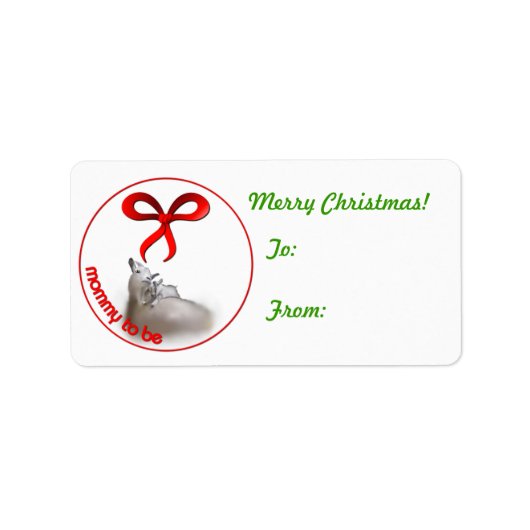 Moeder te zijn Geit Christmas Gift Label Sticker (Voorkant)