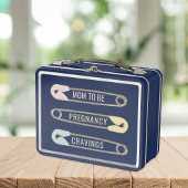 Moeder te zijn zwangerschap hunkeren retro metalen