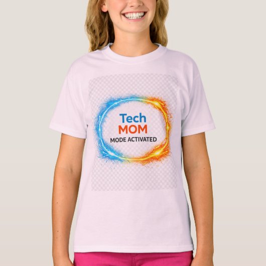 Moeder Tech Stijl T-shirt (Voorkant)