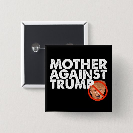 Moeder tegen Trump - Anti-Trump Pin Button (Voorkant /achterkant)