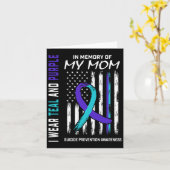 Moeder ter nagedachtenis van mijn moeder zelfmoord kaart (Gele Bloem)