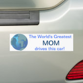Moeder ter Wereld Bumpersticker (Op auto)