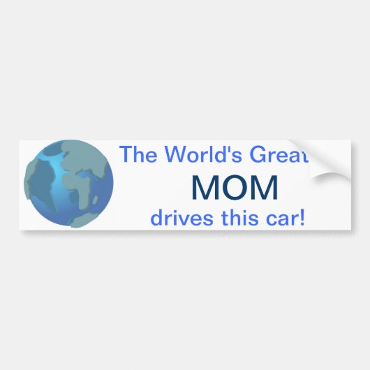 Moeder ter Wereld Bumpersticker (Voorkant)