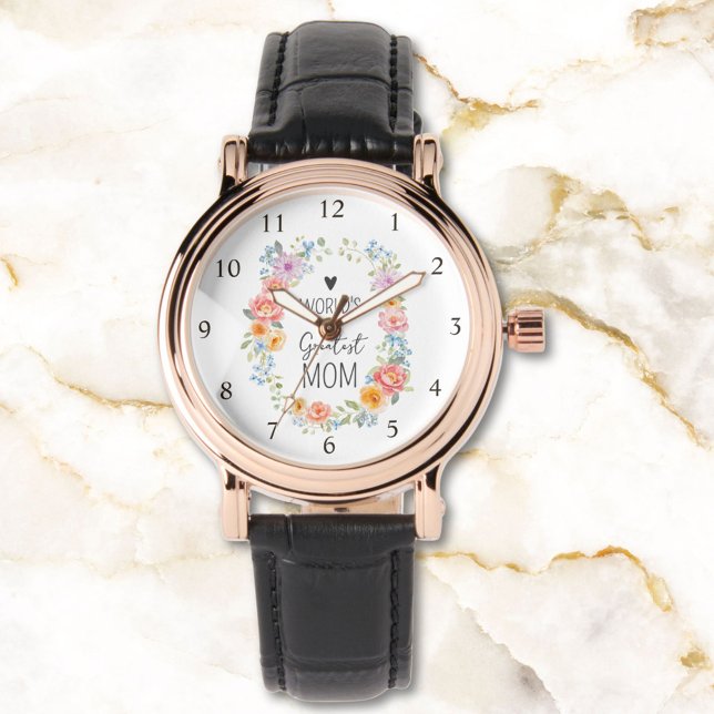 Moeder ter Wereld Grootste Aangepaste Citaat Kleur Horloge (Creator heeft geüpload)