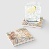 Moeder Teresa Coaster Stenen Onderzetter (Zijkant)