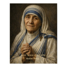 Moeder Teresa Kunstprint