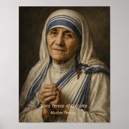 Moeder Teresa Kunstprint Poster (Voorkant)