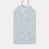 Moeder Tijger & Cub Blue Boy Baby shower Gift Labe Cadeaulabel (Achterkant)