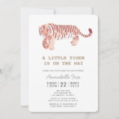 Moeder Tijger Cub Geslacht Neutraal Baby shower Ka Kaart (Voorkant)