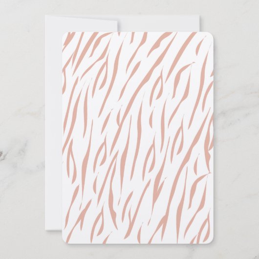 Moeder Tijger & Cub Kraft Papier Baby shower Uitno Kaart (Achterkant)