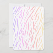 Moeder Tijger & Cub Neon Kleuren Baby shower Uitno Kaart (Achterkant)