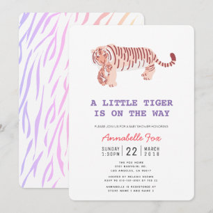 Moeder Tijger & Cub Neon Kleuren Baby shower Uitno Kaart