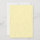 Moeder Tijger Draag Cub Geel Baby shower Uitnodigi Kaart (Achterkant)