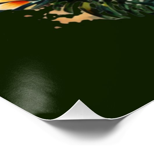 Moeder Tijger met haar Cub Glossy Poster (Hoek)