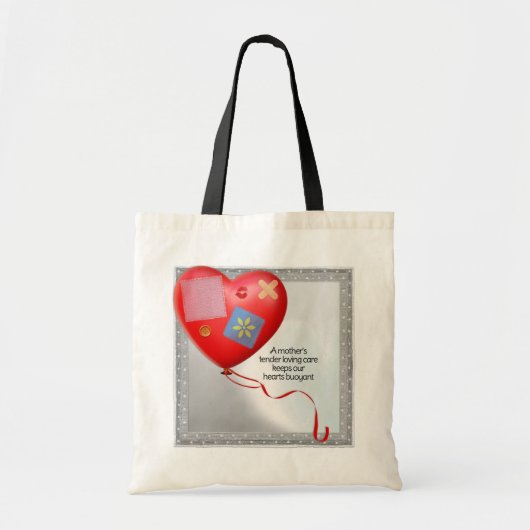 Moeder TLC Hart Ballon Tote Bag (Voorkant)