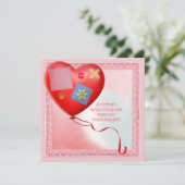 Moeder TLC Hart Ballonkaart Kaart (Staand voorkant)