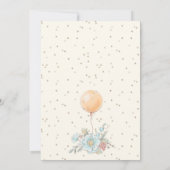 MOEDER-TO-BE IN BLAUWE JURK DOUCHE KAART (Achterkant)