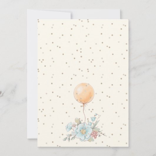 MOEDER-TO-BE IN BLAUWE JURK DOUCHE KAART (Achterkant)