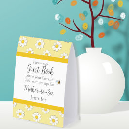 Moeder-tot-Bij Baby Shower Gastboek Handtekening