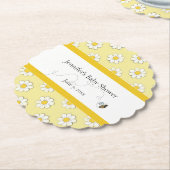 Moeder-tot-Bij Baby Shower Kartonnen Onderzetters (Gekanteld)
