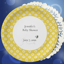 Moeder-tot-Bij Baby Shower  Papieren Bordje