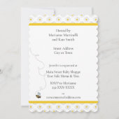 Moeder-tot-Bij Baby Shower Uitnodiging Wit (Achterkant)