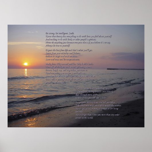 Moeder-tot-dochter advies over het poster met zonn (Voorkant)