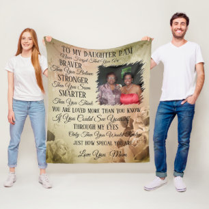Moeder tot dochter Foto Fleece Blanket Deken