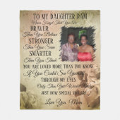 Moeder tot dochter Foto Fleece Blanket Deken (Voorkant)