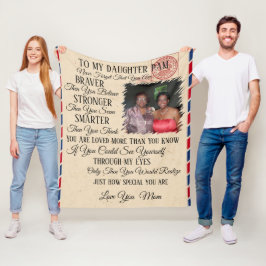 Moeder tot dochter Foto Fleece Blanket Deken