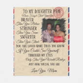 Moeder tot dochter Foto Fleece Blanket Deken (Voorkant)