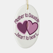 Moeder tot dochter keramisch ornament (Rechts)