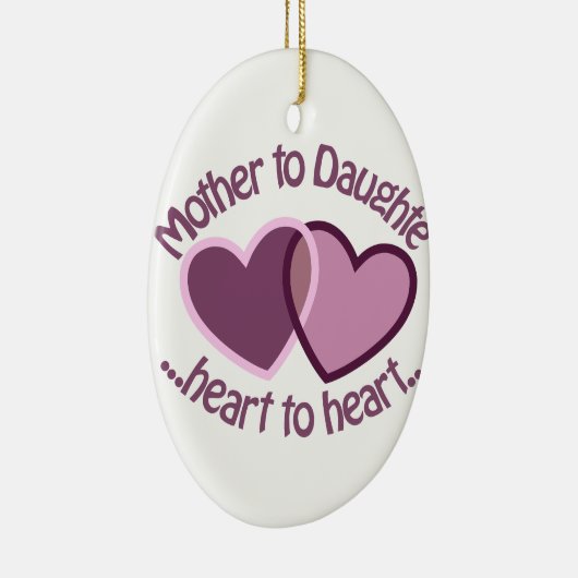 Moeder tot dochter keramisch ornament (Rechts)