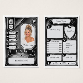Moeder Trading Card in Black Blaze Craze Visitekaartje