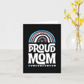 Moeder Transgender Pride Vlag Moederdag Bohemian Kaart (Gele Bloem)